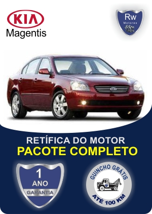 Retífica de motor Kia Magentis com garantia pacote completo Rw motores